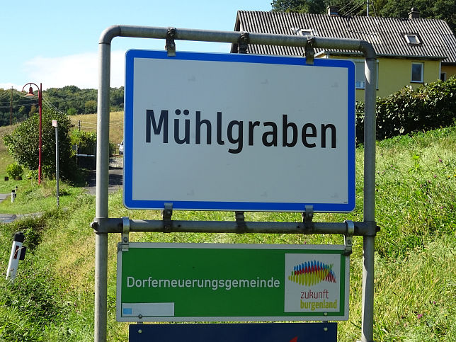 Mhlgraben, Ortstafel
