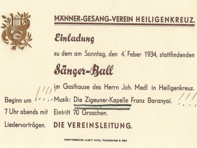 Heiligenkreuz, Snger-Ball