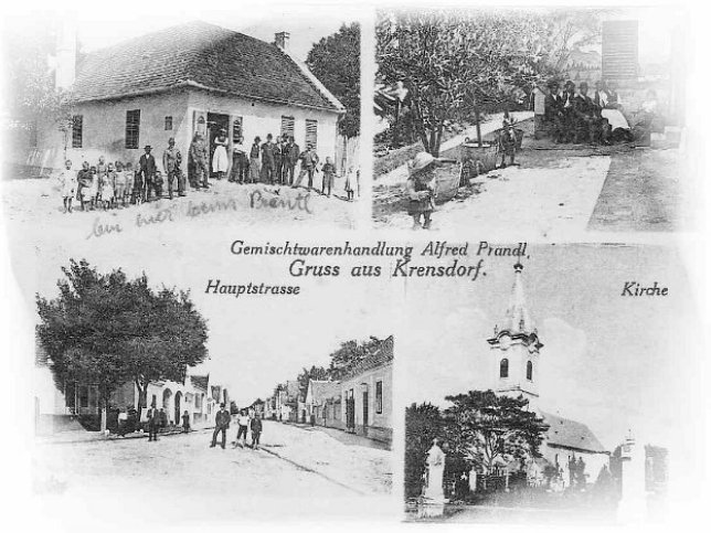 Krensdorf, Gemischtwarenhandlung Prandl um 1930