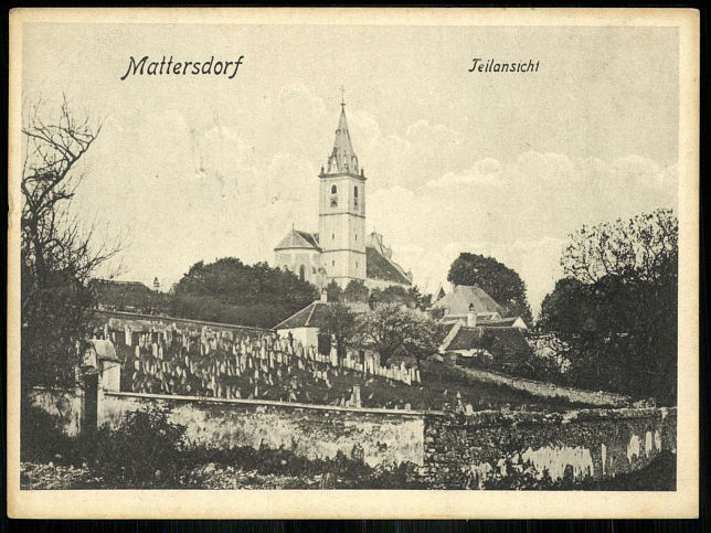 Mattersburg, Kirche und Friedhof
