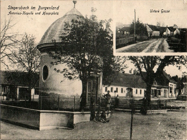 Stegersbach, Antonius-Kapelle, Hauptplatz und Untere Gasse