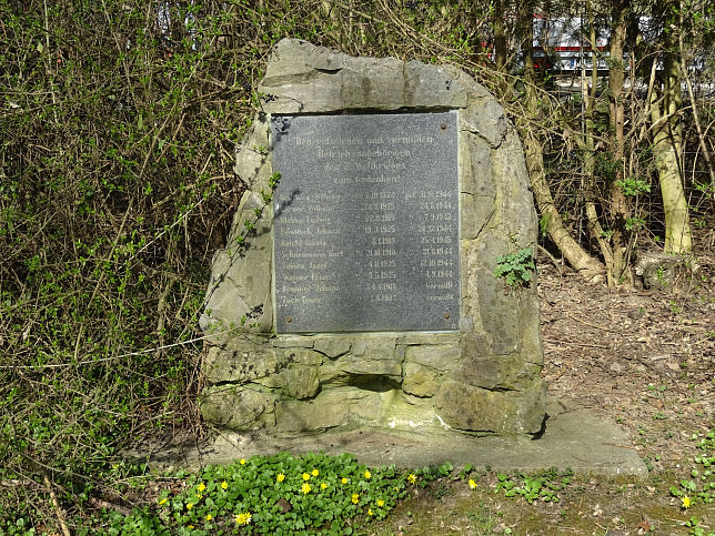 Schloss Rudersdorf, Denkmal Betriebsangehörige