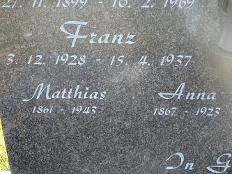 Friedhof Kroatisch Tschantschendorf