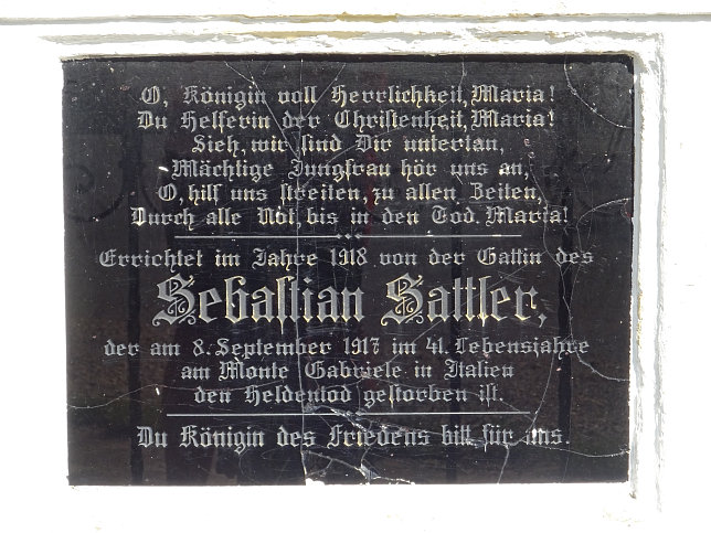 Andau, Kreuz Sebastian Sattler