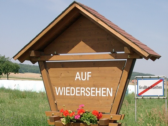 Grobachselten, Auf Wiedersehen