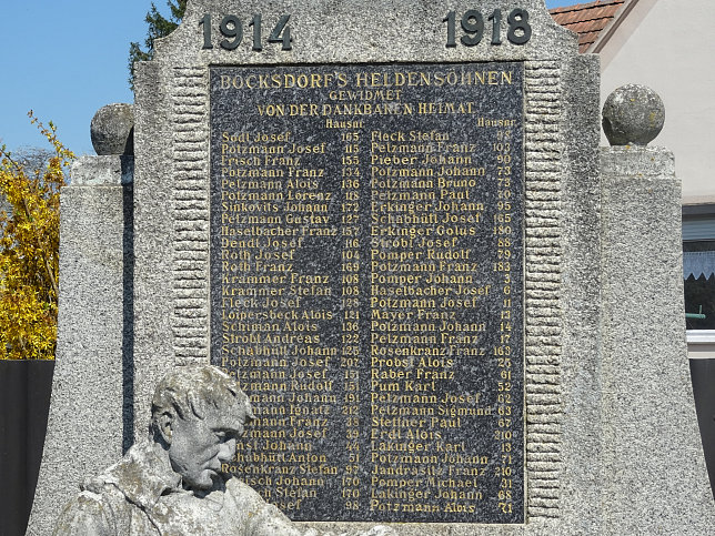 Bocksdorf, Kriegerdenkmal