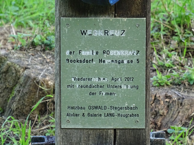 Bocksdorf, Wegkreuz Rosenkranz