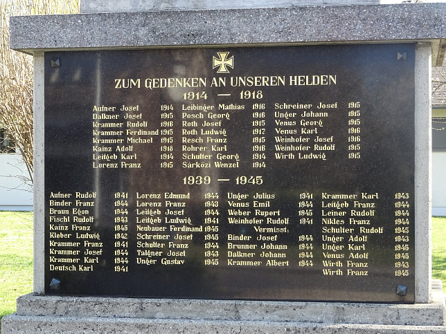 Dobersdorf, Kriegerdenkmal