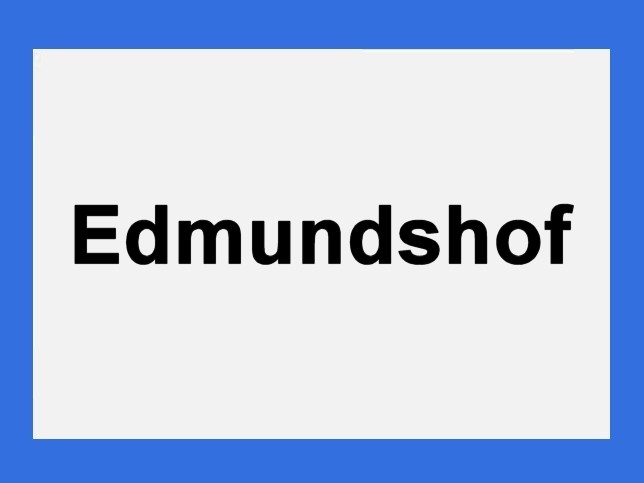 Edmundshof, Ortstafel