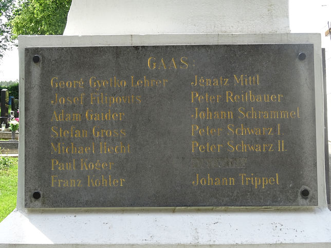 Gaas, Kriegerdenkmal