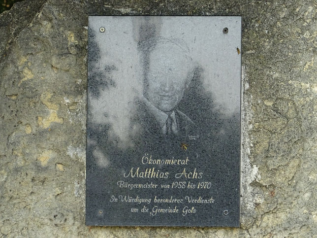Gols, Gedenkstein Matthias Achs