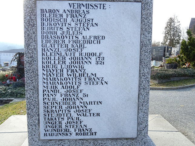 Gssing, Kriegerdenkmal