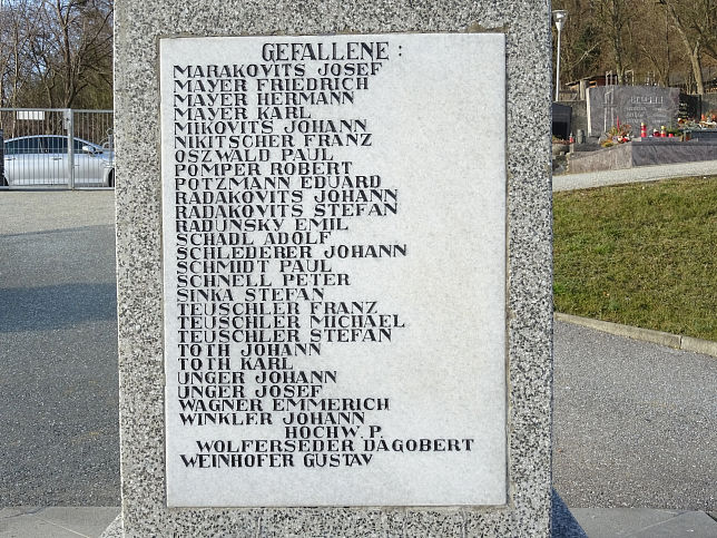 Gssing, Kriegerdenkmal
