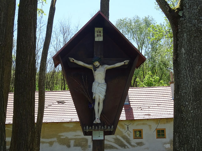 Jabing, Kreuz an der Pinka