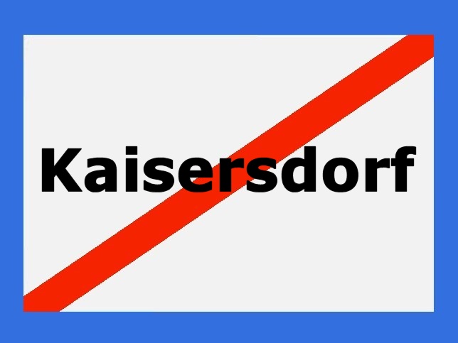 Kaisersdorf, Ortstafel
