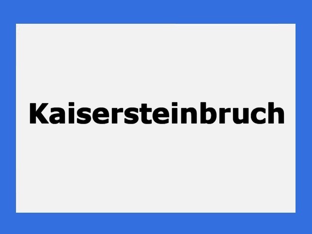 Kaisersteinbruch, Ortstafel