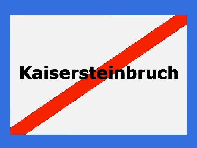 Kaisersteinbruch, Ortstafel