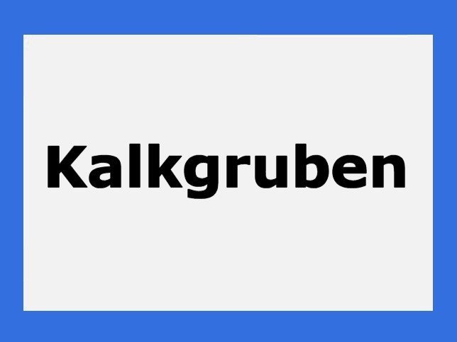 Kalkgruben, Ortstafel