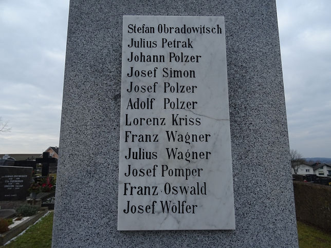 Kohfidisch, Friedhofskreuz