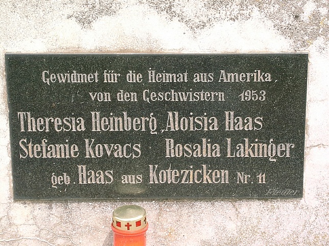 Kotezicken, Kreuz