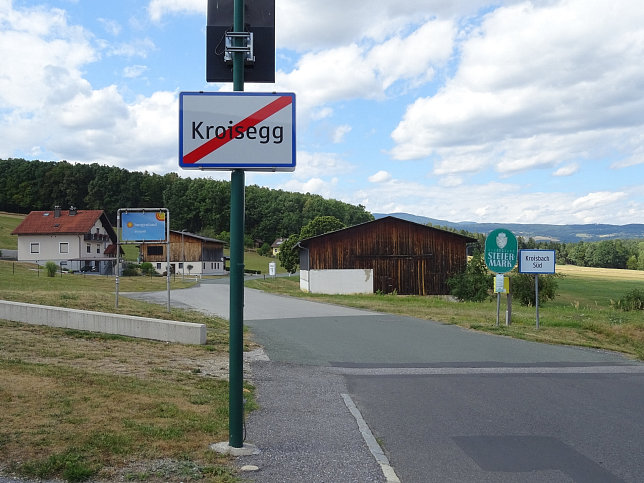 Kroisegg, Ortstafel