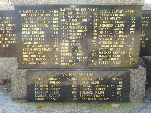 Kukmirn, Kriegerdenkmal