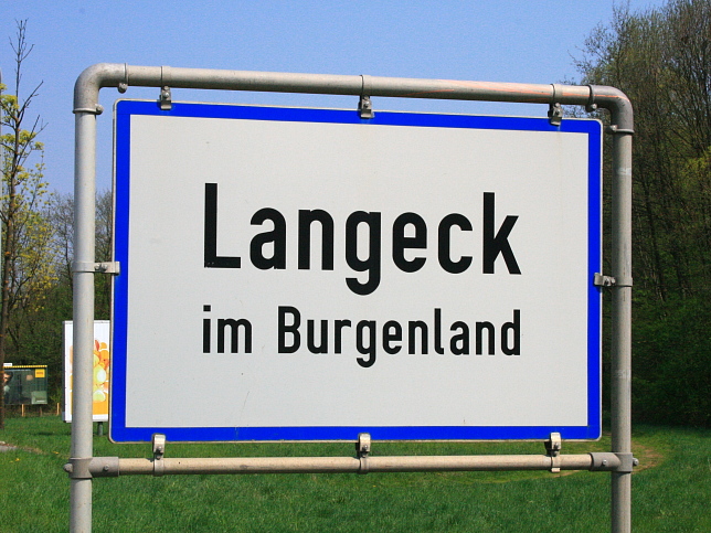 Langeck, Ortstafel