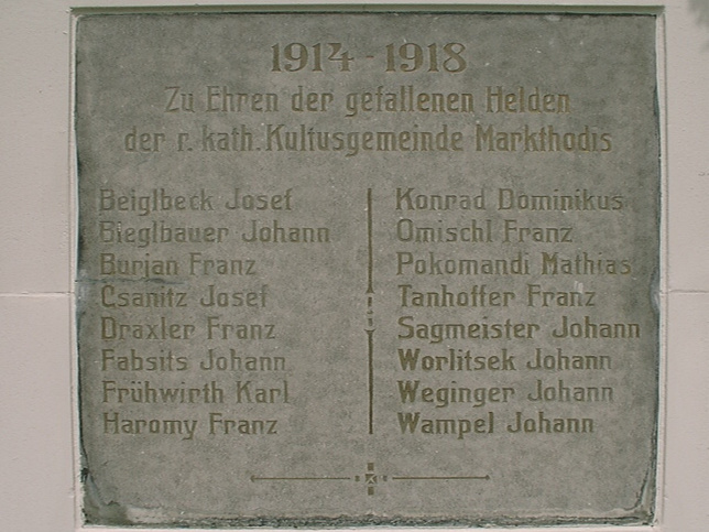 Markt Neuhodis, Kriegerdenkmal