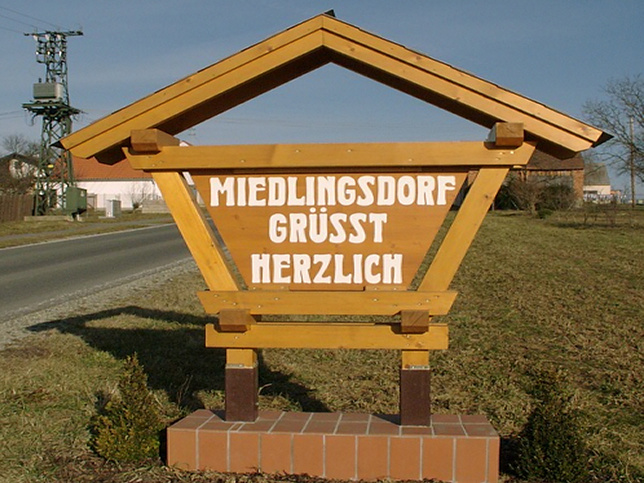 Miedlingsdorf, Willkommen