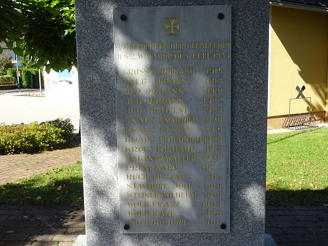 Minihof Liebau, Kriegerdenkmal