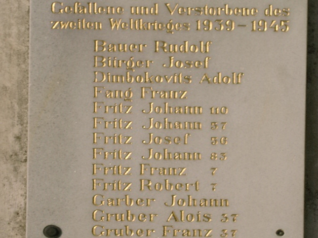 Neumarkt im Tauchental, Kriegerdenkmal
