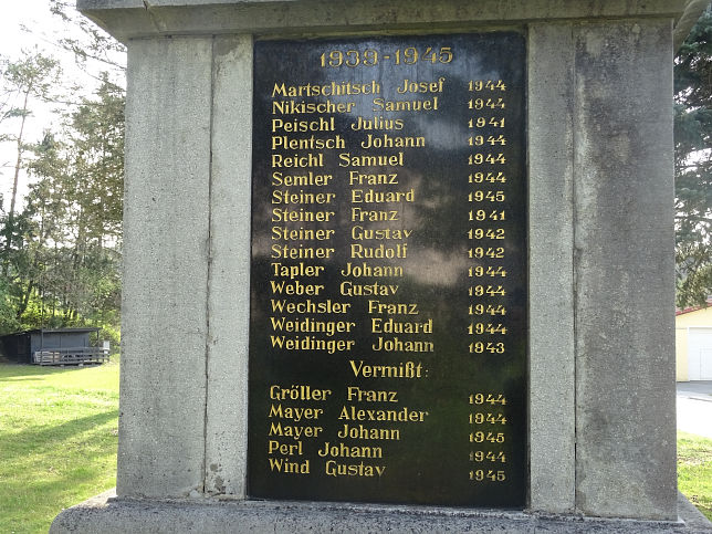 Neustift bei Gssing, Kriegerdenkmal