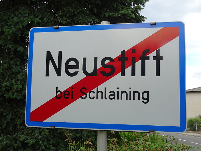 Neustift bei Schlaining, Ortstafel