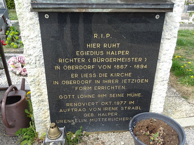 Oberdorf, Friedhofskreuz