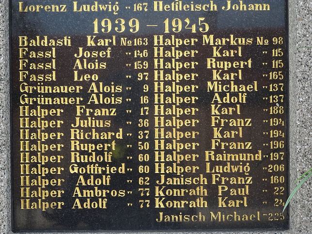 Oberdorf, Kriegerdenkmal