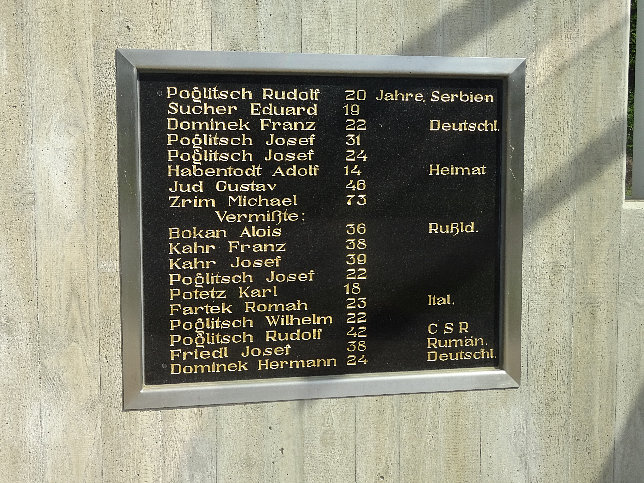 Oberdrosen, Kriegerdenkmal