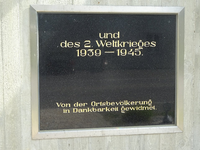 Oberdrosen, Kriegerdenkmal