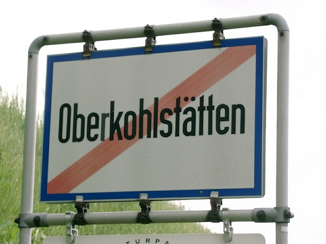 Oberkohlsttten, Ortstafel
