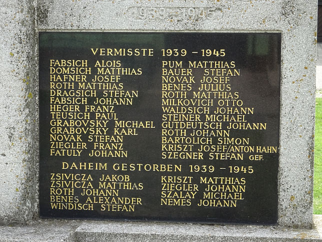 Pama, Kriegerdenkmal