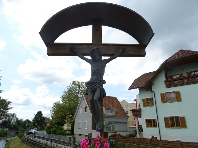 Pinkafeld, Kreuz auf der Brcke