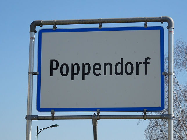Poppendorf, Ortstafel