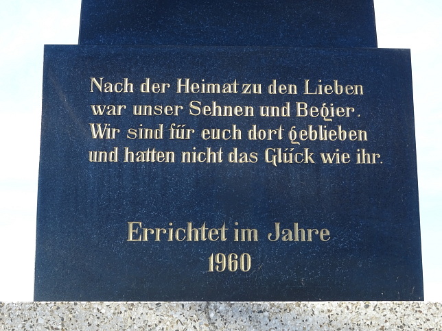 Punitz, Kriegerdenkmal am neuen Platz