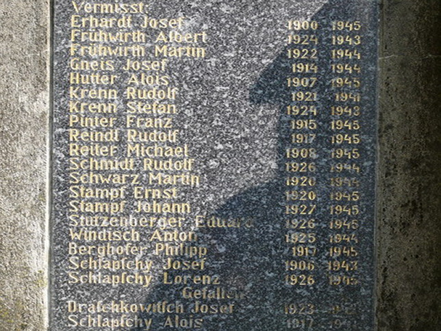 Rattersdorf, Kriegerdenkmal