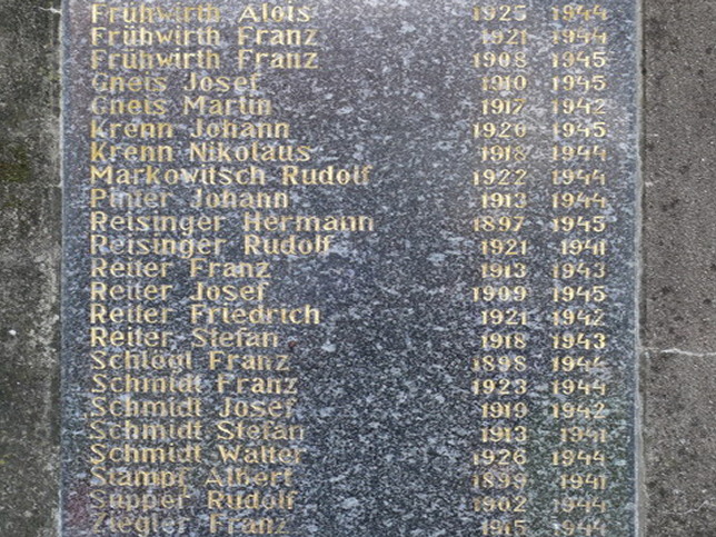 Rattersdorf, Kriegerdenkmal