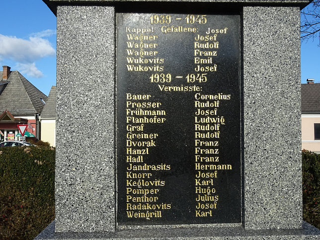 Rauchwart, Kriegerdenkmal