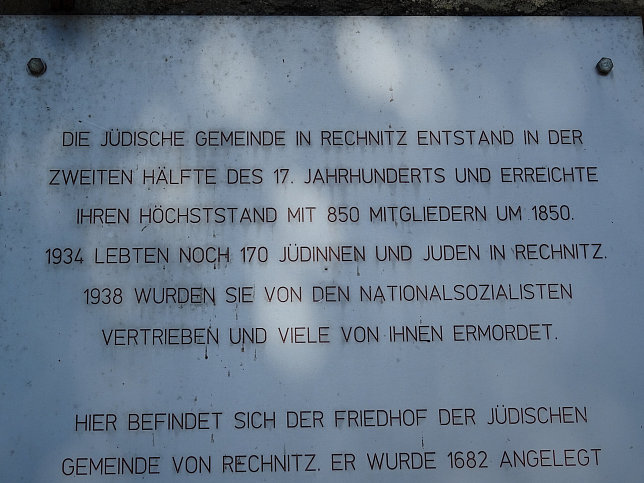 Rechnitz, Jdischer Friedhof