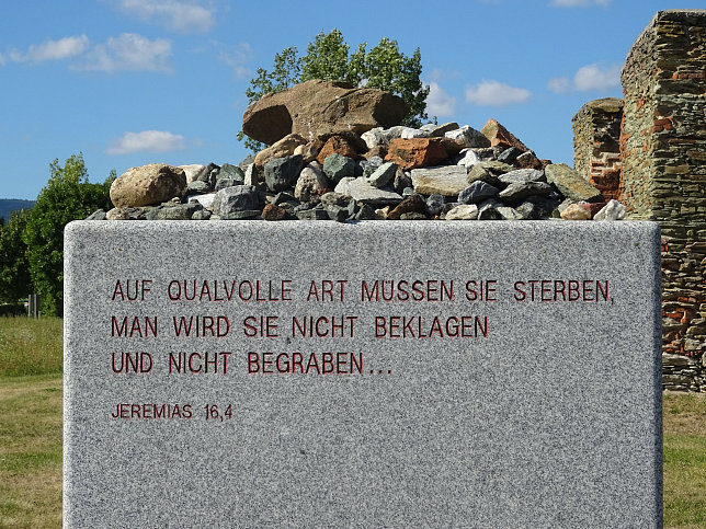 Rechnitz, Gedenkstein beim Kreuzstadl