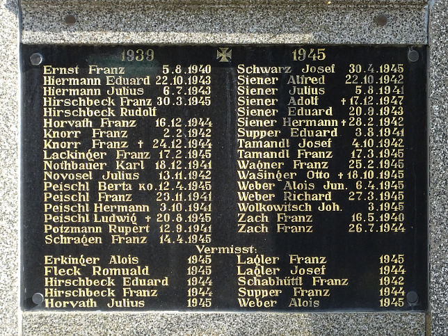 Rohr im Burgenland, Kriegerdenkmal