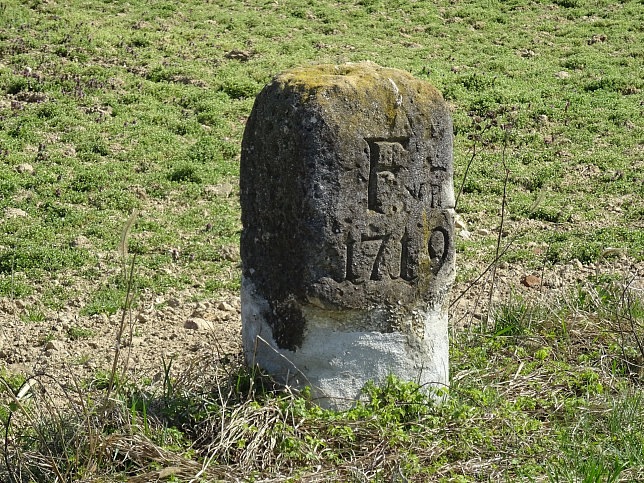 Rudersdorf, Grenzstein 1719