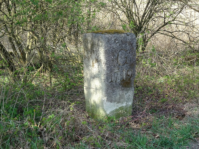Rudersdorf, Grenzstein 1719